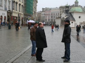 Pepi, Peyo and Theo in Krakow